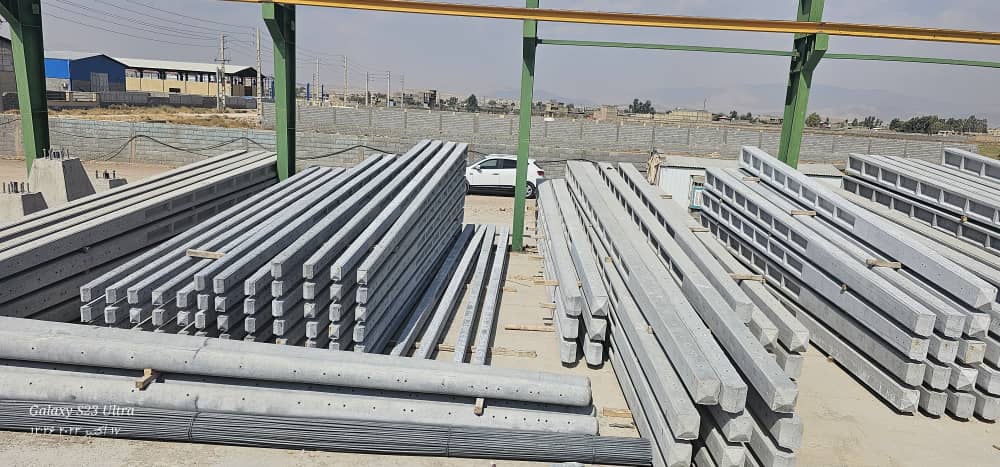 تولید تیربرق بتنی اچ و گرد صنایع بتنی سمن دژ ابوترابی در شیراز